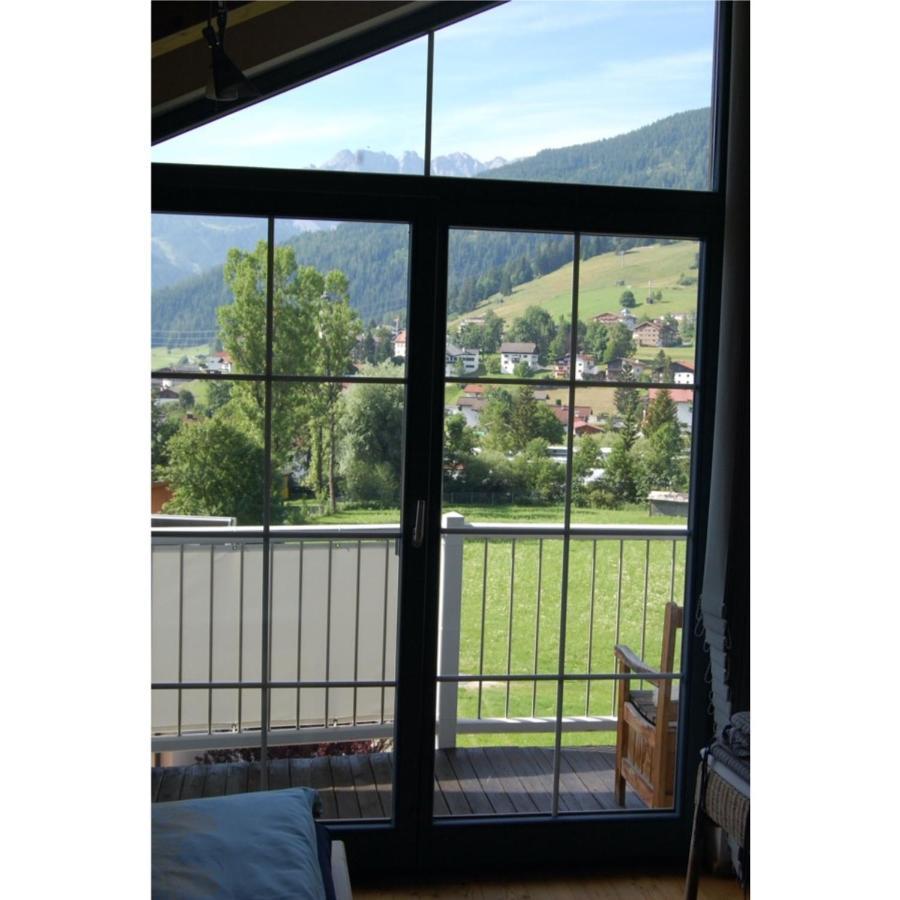 Panoramablick Appartement Lermoos Buitenkant foto