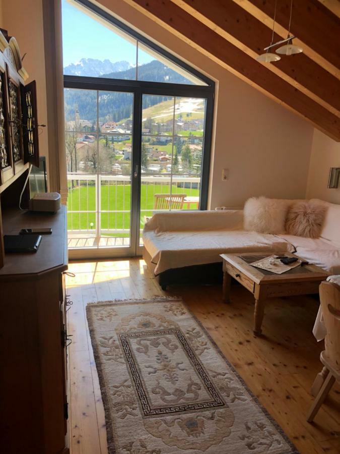 Panoramablick Appartement Lermoos Buitenkant foto
